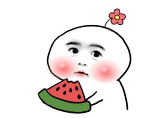 孙子吃瓜好可爱,萌态可掬，可爱至极